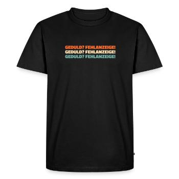 Black humor, patience, no sign - Men's Premium Organic T-Shirt - black - Front - Nico (187cm)