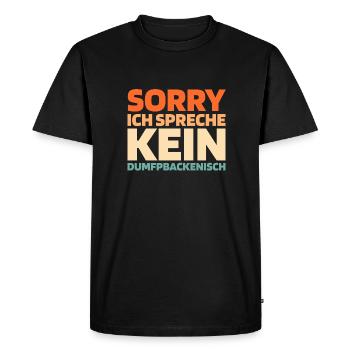Black humor - Men's Premium Organic T-Shirt - black - Front - Nico (187cm)