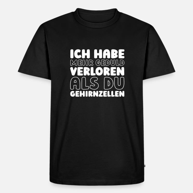 Schwarzer Humor - Männer Premium Bio T-Shirt - Schwarz