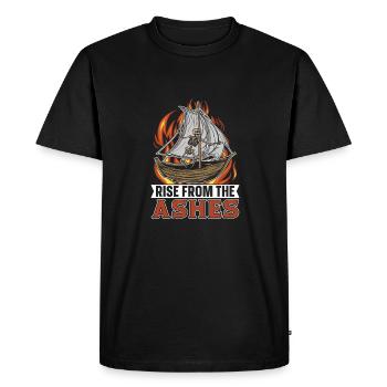 Sailing Sailor Sailboat - Men's Premium Organic T-Shirt - black - Front - Nico (187cm)