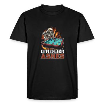 Billard - T-shirt Premium bio Homme - noir - Devant - Nico (187cm)