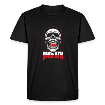Mort-vivant crâne de rugby - T-shirt Premium bio Homme - noir - Devant - Nico (187cm)