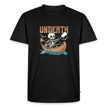 Aviron Rameur Squelette Mort-Mort - T-shirt Premium bio Homme - noir - Devant - Nico (187cm)