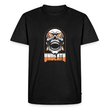Kayakiste Crâne Mort-Mort - T-shirt Premium bio Homme - noir - Devant - Nico (187cm)