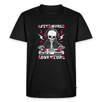 Sound Engineer Sound Engineer Skeleton - Men's Premium Organic T-Shirt - black - Front - Nico (187cm)
