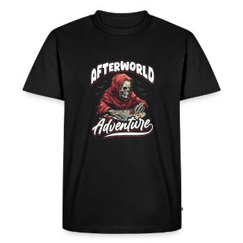 Jeu de société Jeu de société Squelette - T-shirt Premium bio Homme - noir - Devant - Nico (187cm)