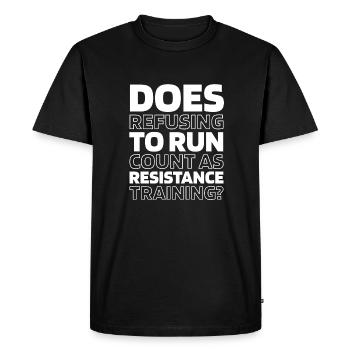 humour noir citation drôle disant - T-shirt Premium bio Homme - noir - Devant - Nico (187cm)