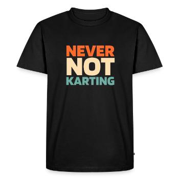 Pilote de karting Go Kart Karting - T-shirt Premium bio Homme - noir - Devant - Nico (187cm)