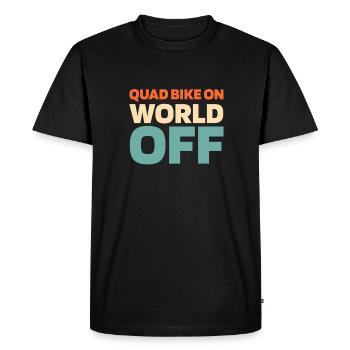 Quad Bike Quad Sur World Off - T-shirt Premium bio Homme - noir - Devant - Nico (187cm)