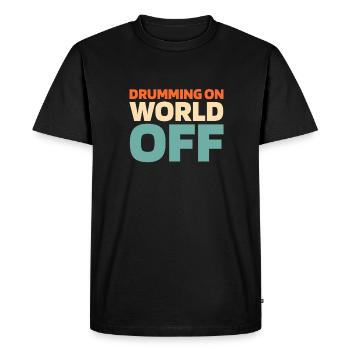 Batterie Batteurs Batteurs - T-shirt Premium bio Homme - noir - Devant - Nico (187cm)