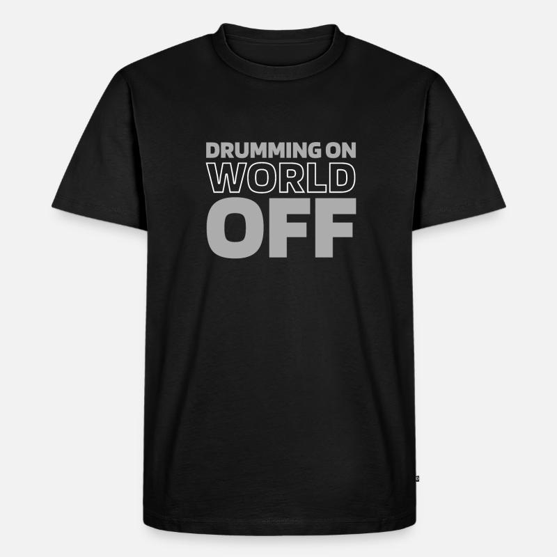Drums Drummers Drummers - Men's Premium Organic T-Shirt - black