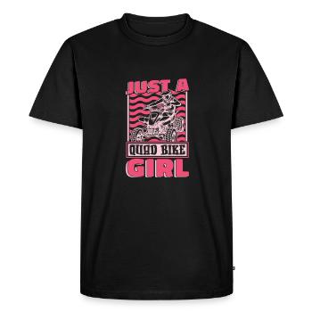 Quad Bike Just A Quad Bike Girl - T-shirt Premium bio Homme - noir - Devant - Nico (187cm)