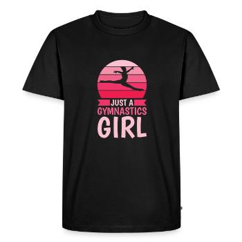 Rsg Turnen Sportgymnastik Just A Gymnastics Girl - T-shirt Premium bio Homme - noir - Devant - Nico (187cm)