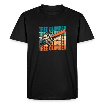 Baumpfleger Baumkletterer Arboriste - T-shirt Premium bio Homme - noir - Devant - Nico (187cm)