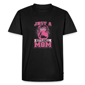 Kettlebell Mutter Juste une maman kettlebell - T-shirt Premium bio Homme - noir - Devant - Nico (187cm)