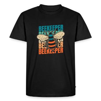 Beekeepers Beekeepers - Men's Premium Organic T-Shirt - black - Front - Nico (187cm)
