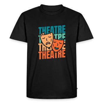 Theatre Actors - Men's Premium Organic T-Shirt - black - Front - Nico (187cm)