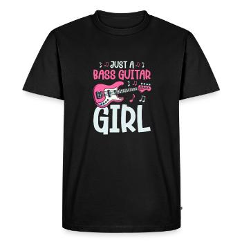 Bassiste, Guitare basse, Basser - T-shirt Premium bio Homme - noir - Devant - Nico (187cm)
