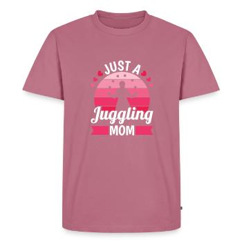 Juggling Juggler Mom Just A Juggling Mom - Men's Premium Organic T-Shirt - mauve - Front - Nico (187cm)