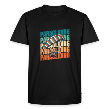 Paragliding Paragliding - Men's Premium Organic T-Shirt - black - Front - Nico (187cm)