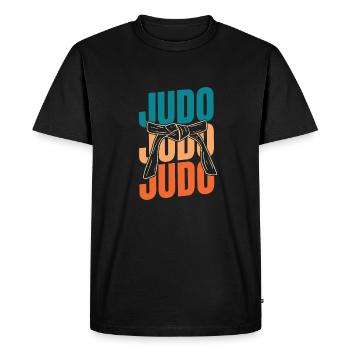 Judoka - T-shirt Premium bio Homme - noir - Devant - Nico (187cm)