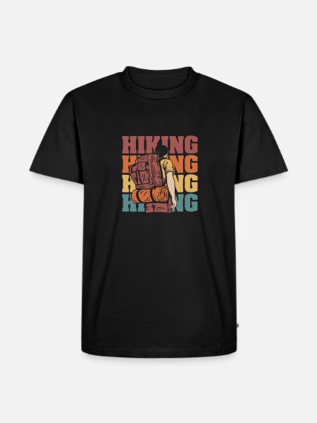 Hiking Hikers - Men's Premium Organic T-Shirt - black
