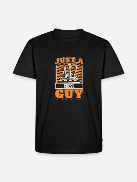 Schach : juste un gars d’échecs - T-shirt Premium bio Homme - noir