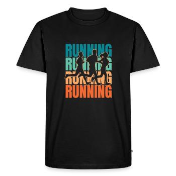 Xc Runner Course de cross-country - T-shirt Premium bio Homme - noir - Devant - Nico (187cm)