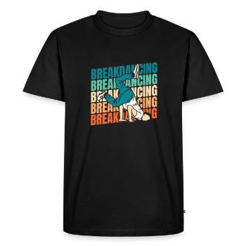 Breakdance Breakdancer Breakdancing - Men's Premium Organic T-Shirt - black - Front - Nico (187cm)