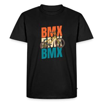Bmx Bmx Biker - T-shirt Premium bio Homme - noir - Devant - Nico (187cm)