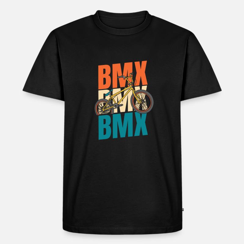 Bmx Bmx Biker - Männer Premium Bio T-Shirt - Schwarz