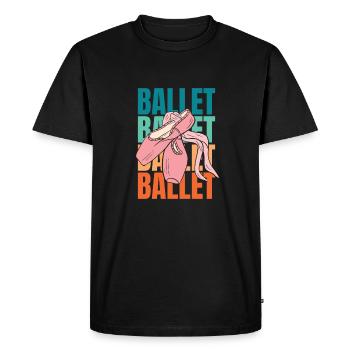 Ballet Balerina - T-shirt Premium bio Homme - noir - Devant - Nico (187cm)