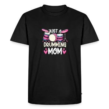 Batterie Batteur Batteur Mère - T-shirt Premium bio Homme - noir - Devant - Nico (187cm)