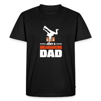 Breakdance Breakdancer Père de breakdance - T-shirt Premium bio Homme - noir - Devant - Nico (187cm)