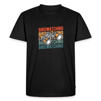 Ornithologues amateurs - T-shirt Premium bio Homme - noir - Devant - Nico (187cm)