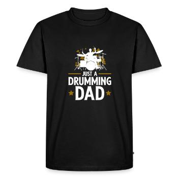 Tambours Batteurs Batteurs - T-shirt Premium bio Homme - noir - Devant - Nico (187cm)