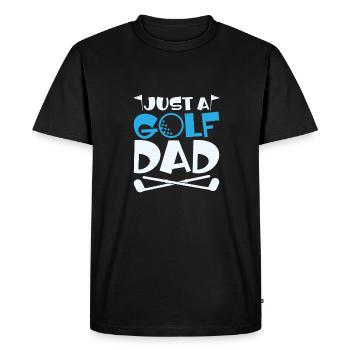 Golf Golfeur Golfeur Juste un papa golfeur - T-shirt Premium bio Homme - noir - Devant - Nico (187cm)