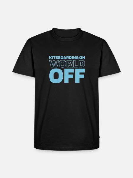 Kitesurfer Kitesurfing Kiting Kitesurfing - Men's Premium Organic T-Shirt - black