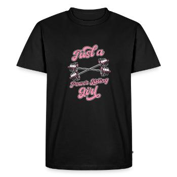 Dynamophilie Powerlifter - T-shirt Premium bio Homme - noir - Devant - Nico (187cm)
