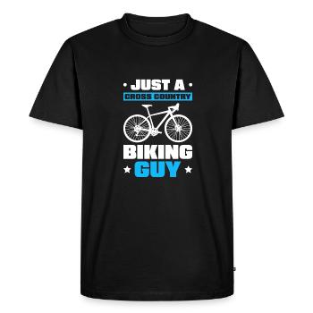 VTT cross-country - T-shirt Premium bio Homme - noir - Devant - Nico (187cm)