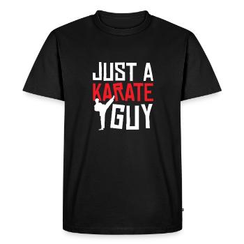 Le karaté n’est qu’un karaté - T-shirt Premium bio Homme - noir - Devant - Nico (187cm)