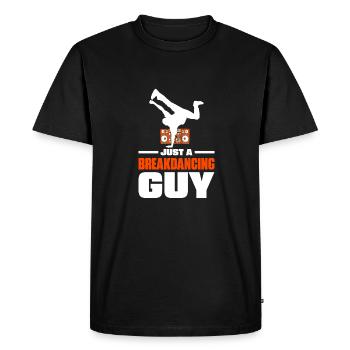 Breakdance Breakdancer Breakdancing - Men's Premium Organic T-Shirt - black - Front - Nico (187cm)