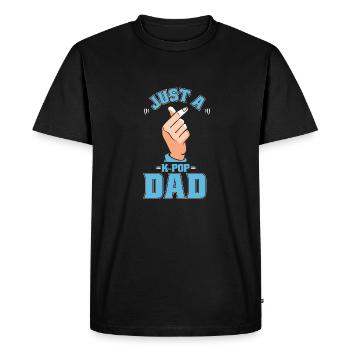 K Pop Kpop Pop coréenne Juste un papa Kpop - T-shirt Premium bio Homme - noir - Devant - Nico (187cm)