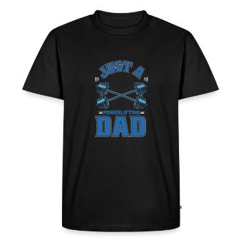Powerlifting Powerlifter Juste un papa de powerlifting - T-shirt Premium bio Homme - noir - Devant - Nico (187cm)