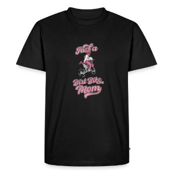 Mx motocross moto tout-terrain juste une maman de moto tout-terrain - T-shirt Premium bio Homme - noir - Devant - Nico (187cm)