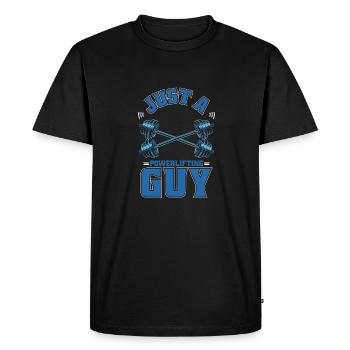 Powerlifting Powerlifter Juste un gars de Powerlifting - T-shirt Premium bio Homme - noir - Devant - Nico (187cm)