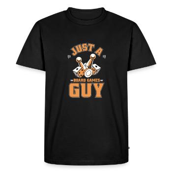 Jeu de société Jeu de société - T-shirt Premium bio Homme - noir - Devant - Nico (187cm)