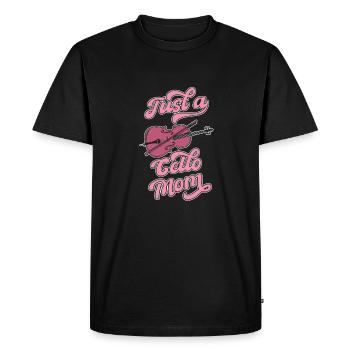 Cello Cellist Just A Cello Mom - Men's Premium Organic T-Shirt - black - Front - Nico (187cm)