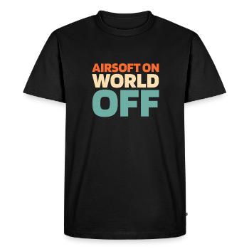 Airsoft Airsoft sur World Off - T-shirt Premium bio Homme - noir - Devant - Nico (187cm)