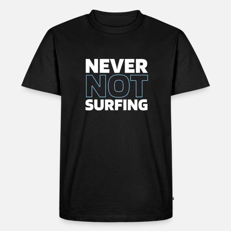 Wing Surf Wing Foil - Männer Premium Bio T-Shirt - Schwarz
